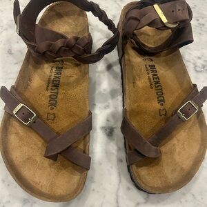 Birkenstock Dark Brown Braided Sandals